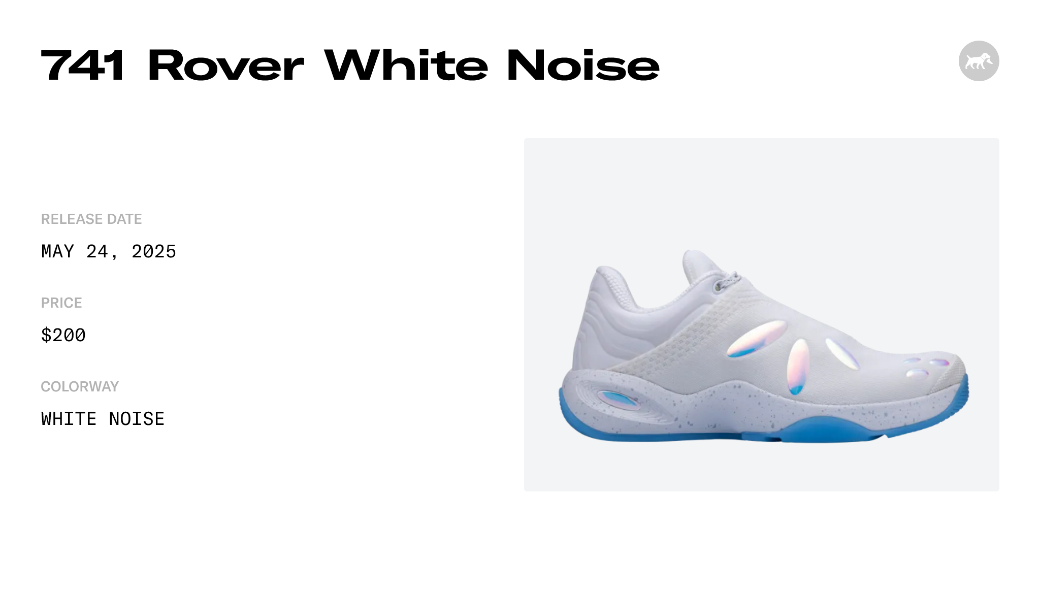 741 Rover White Noise - 001-110-001 Release Date, Raffles & Where To Buy