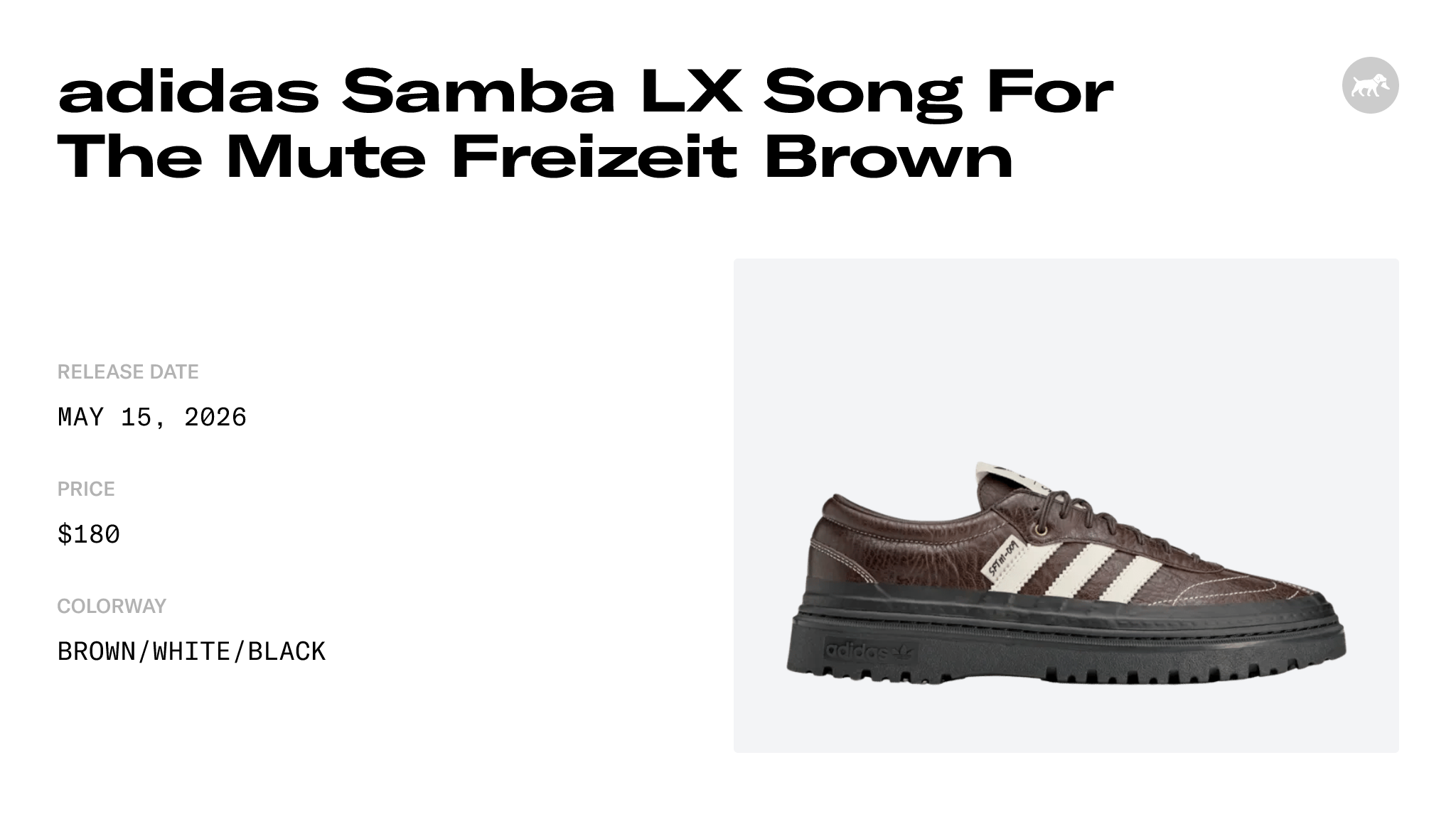adidas Samba LX Song For The Mute Freizeit Brown - KI4762