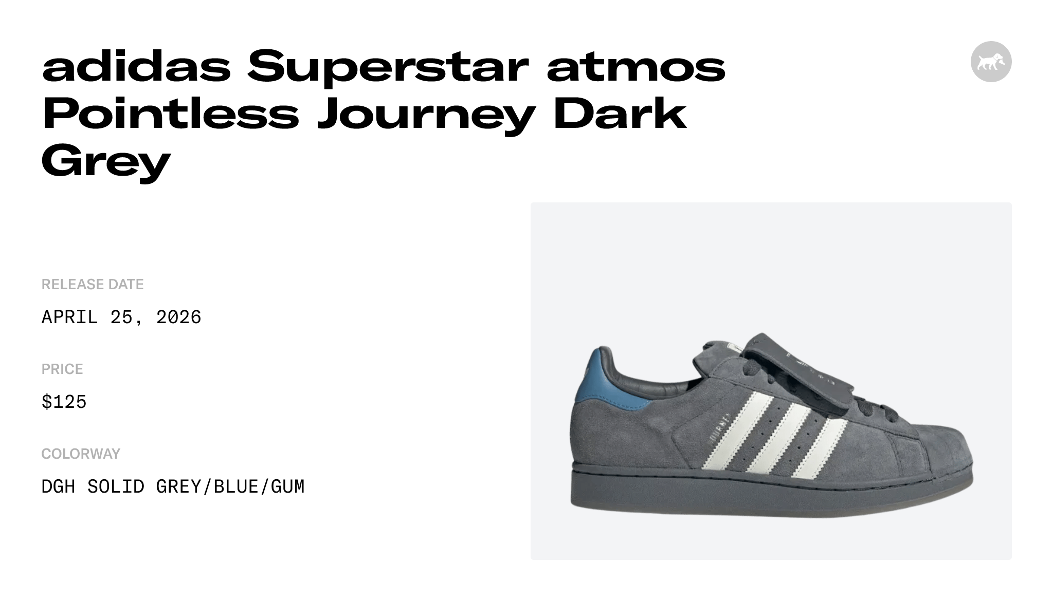 adidas Superstar atmos Pointless Journey Dark Grey - KJ8846