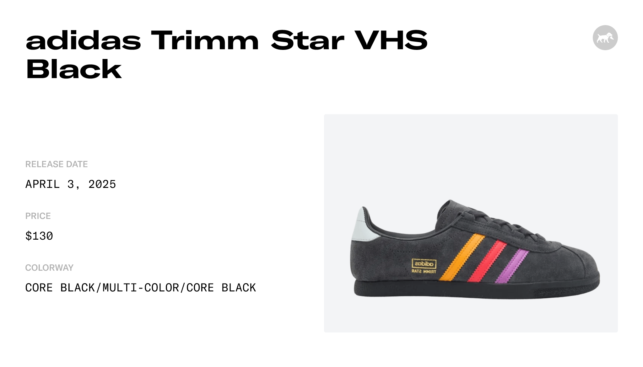 adidas Trimm Star VHS Black - JR1040 Raffles & Where to Buy
