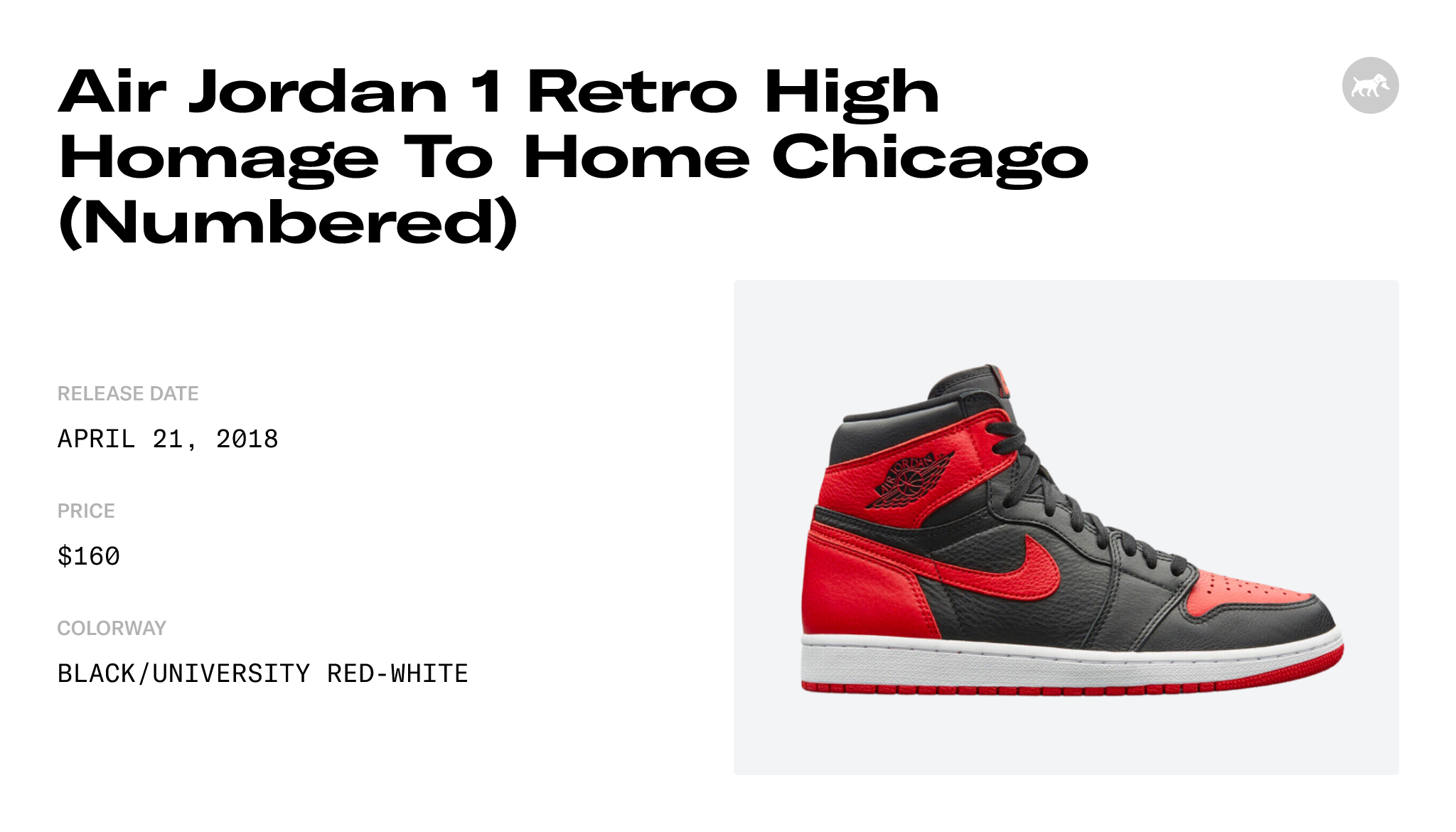Air Jordan 1 Retro High Homage To Home Chicago (Numbered) - AR9880-023
