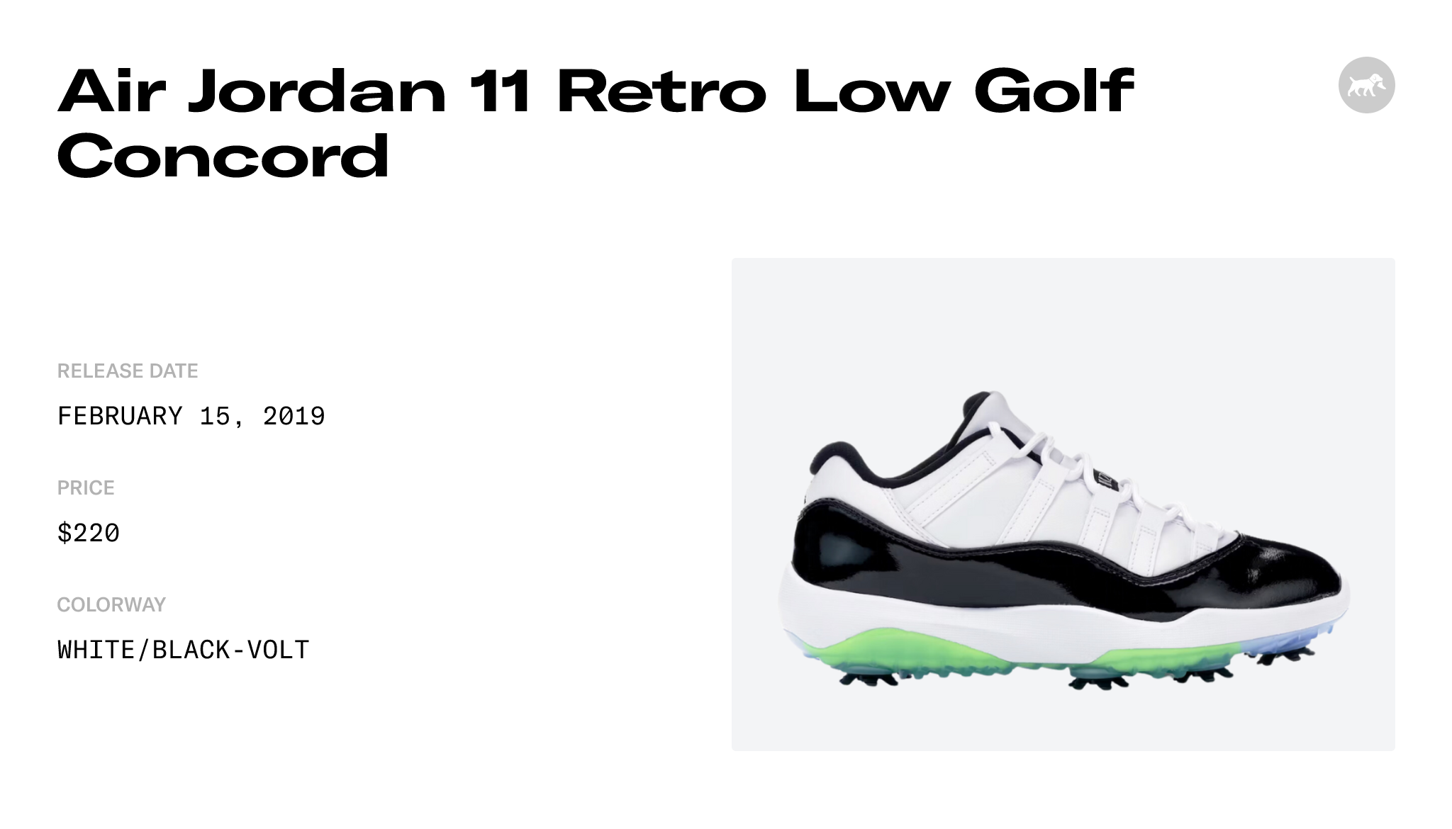 Air Jordan 11 Retro Low Golf Concord - AQ0963-101 Raffles & Where