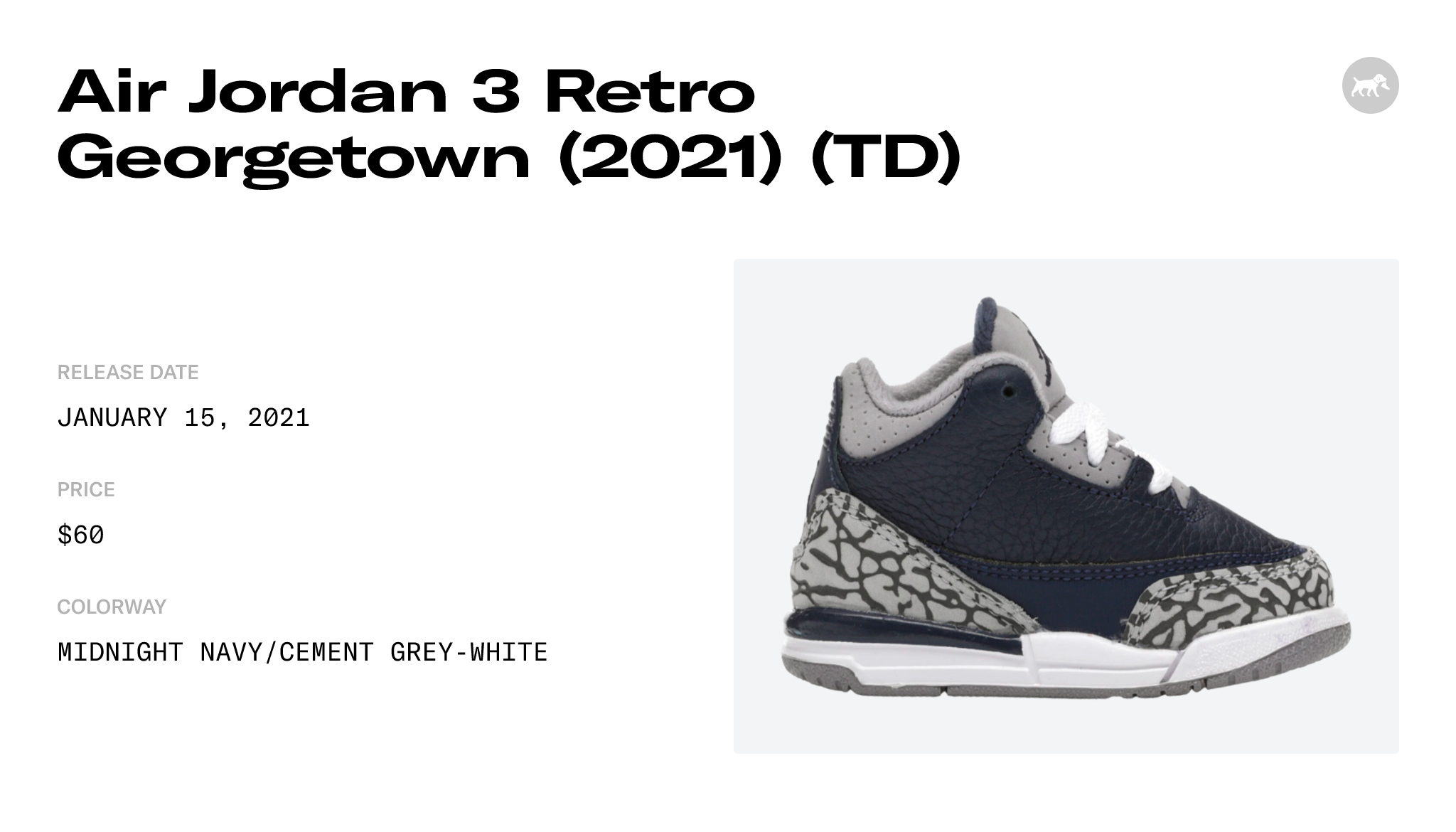 jordan 3 retro georgetown 2021