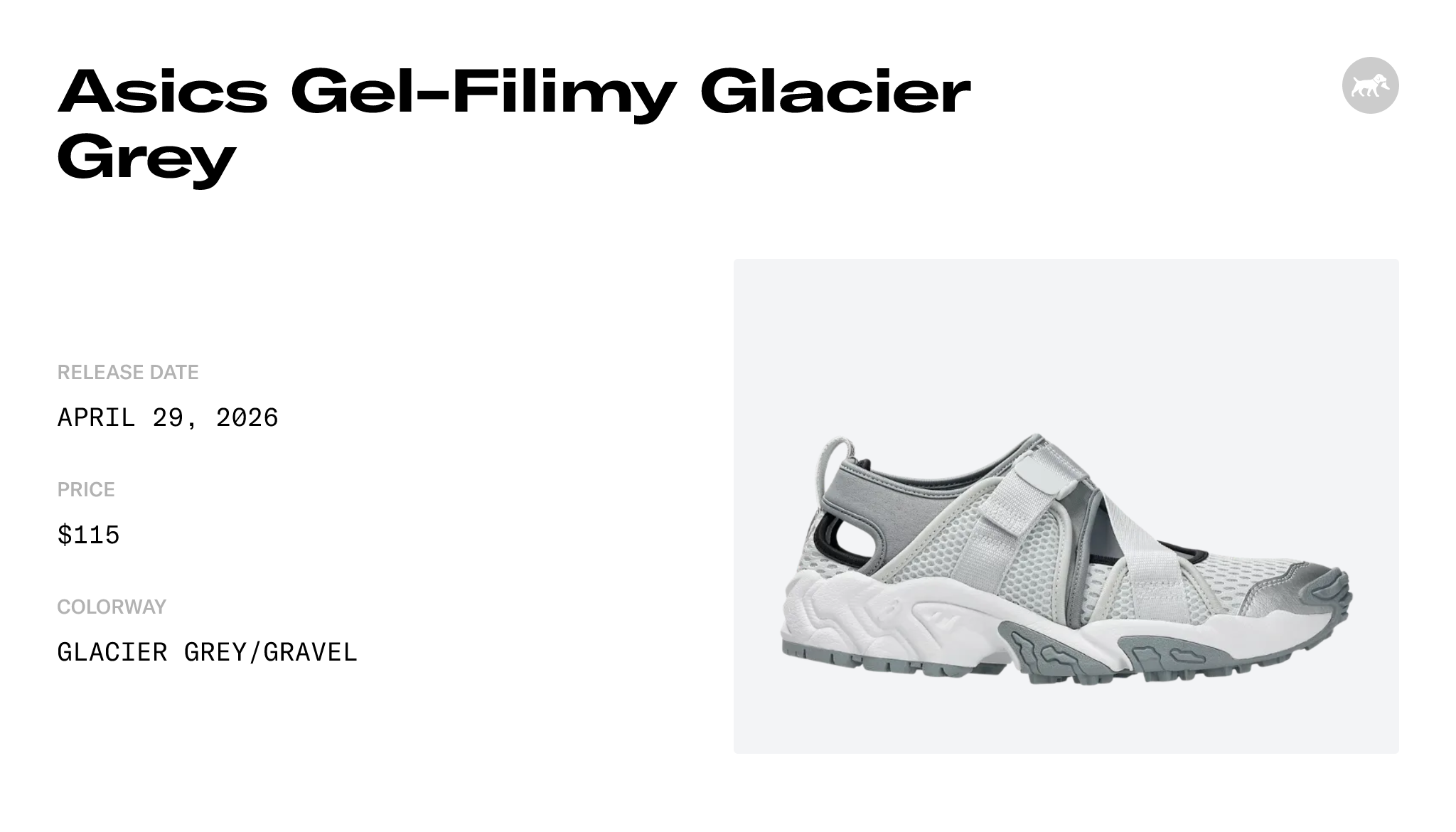 Asics Gel-Filimy Glacier Grey - 1203A165-020 Raffles & Where to Buy