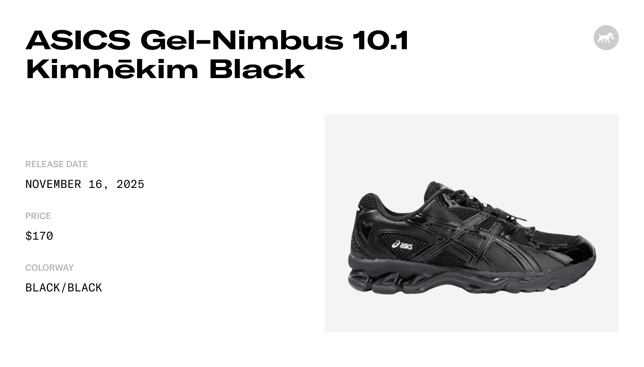 ASICS Gel-Nimbus 10.1 Kimhēkim Black - 1203A833-001