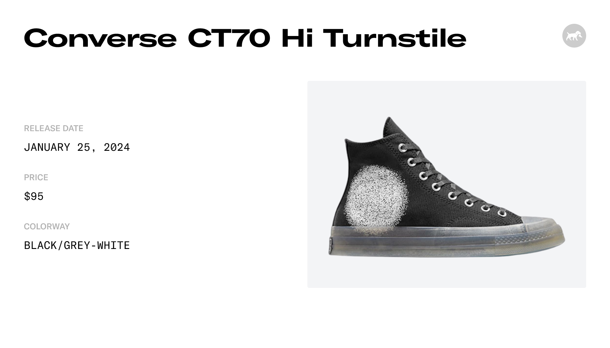 Converse CT70 Hi Turnstile - A08656C Raffles & Where to Buy