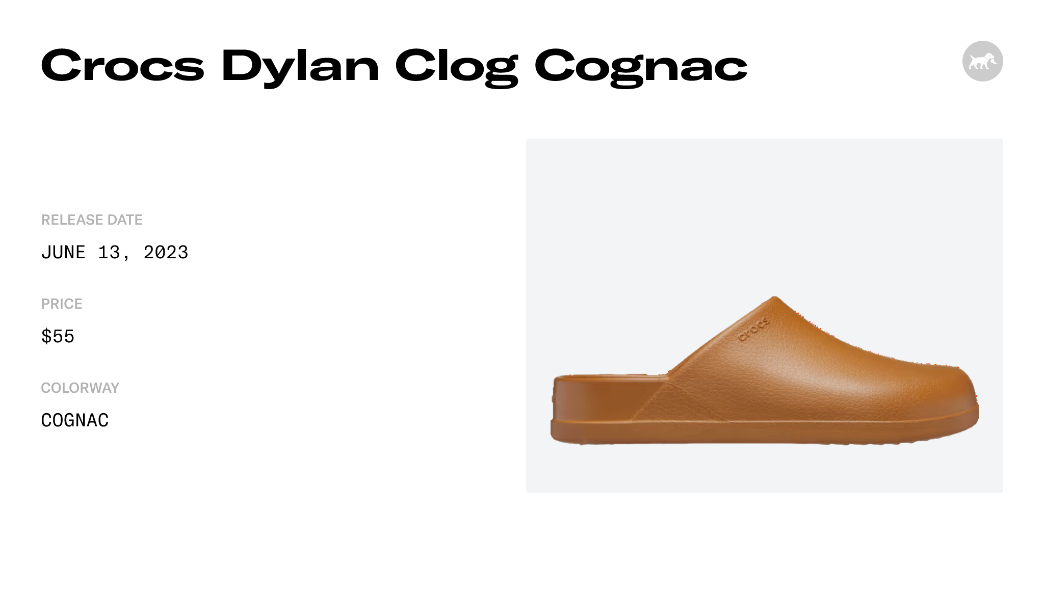 Crocs Dylan Clog Cognac - 209366-21N Raffles & Where to Buy