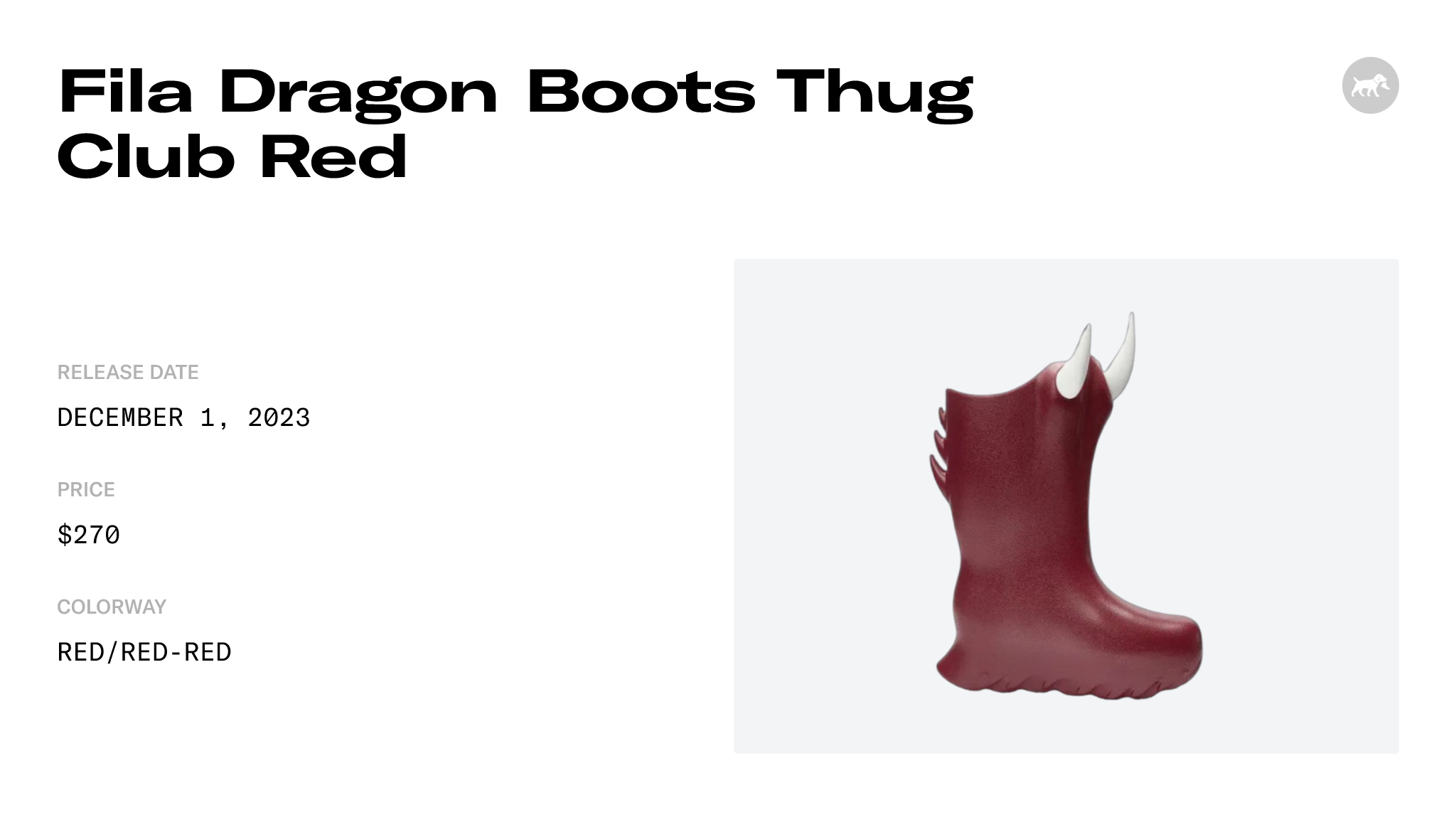 Fila Dragon Boots Thug Club Red - 1HM02245G-600 Raffles & Where to Buy