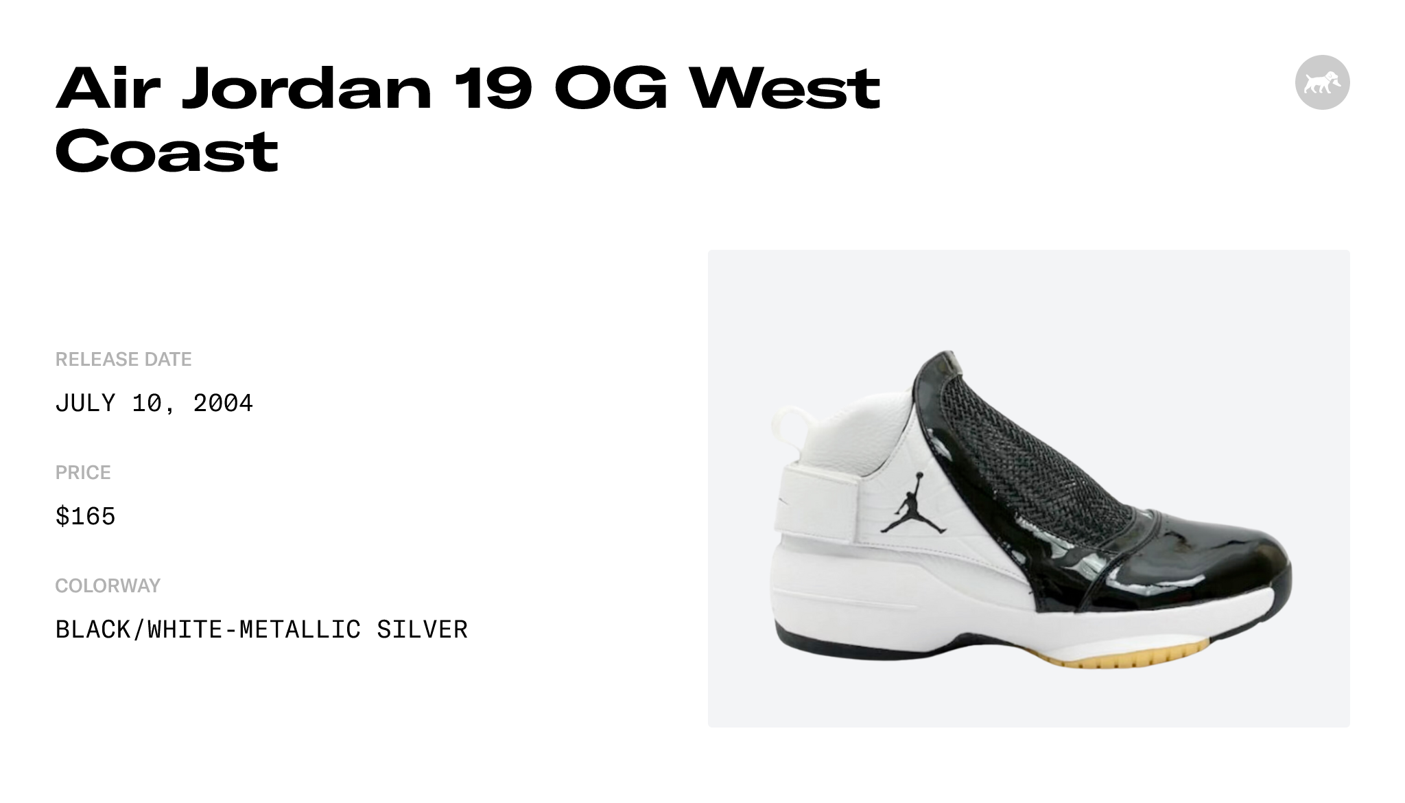 ジョーダン19 OG west coast Buy Air Jordan 19 OG 'West Coast' - 307546 002 | GOAT