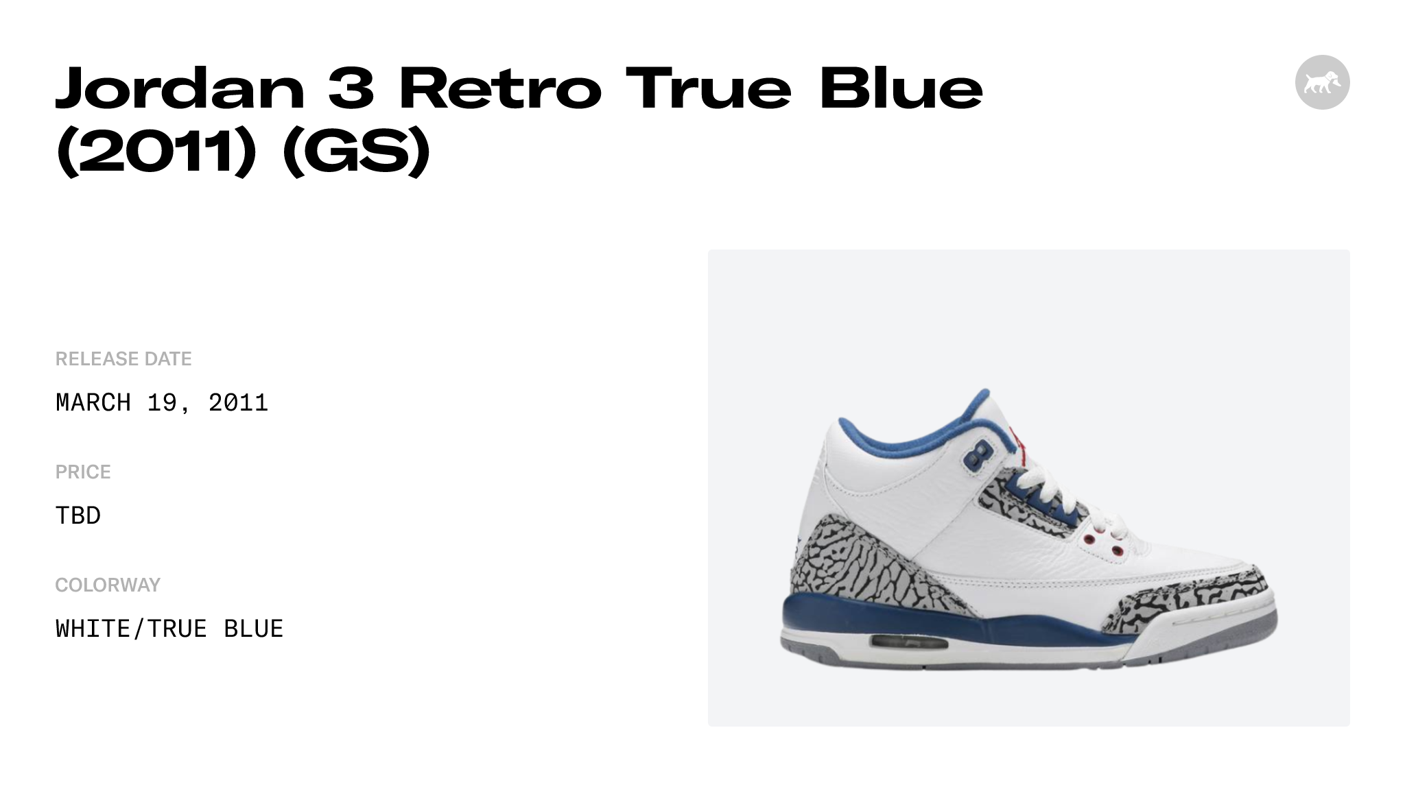 jordan 3 retro true blue 2011