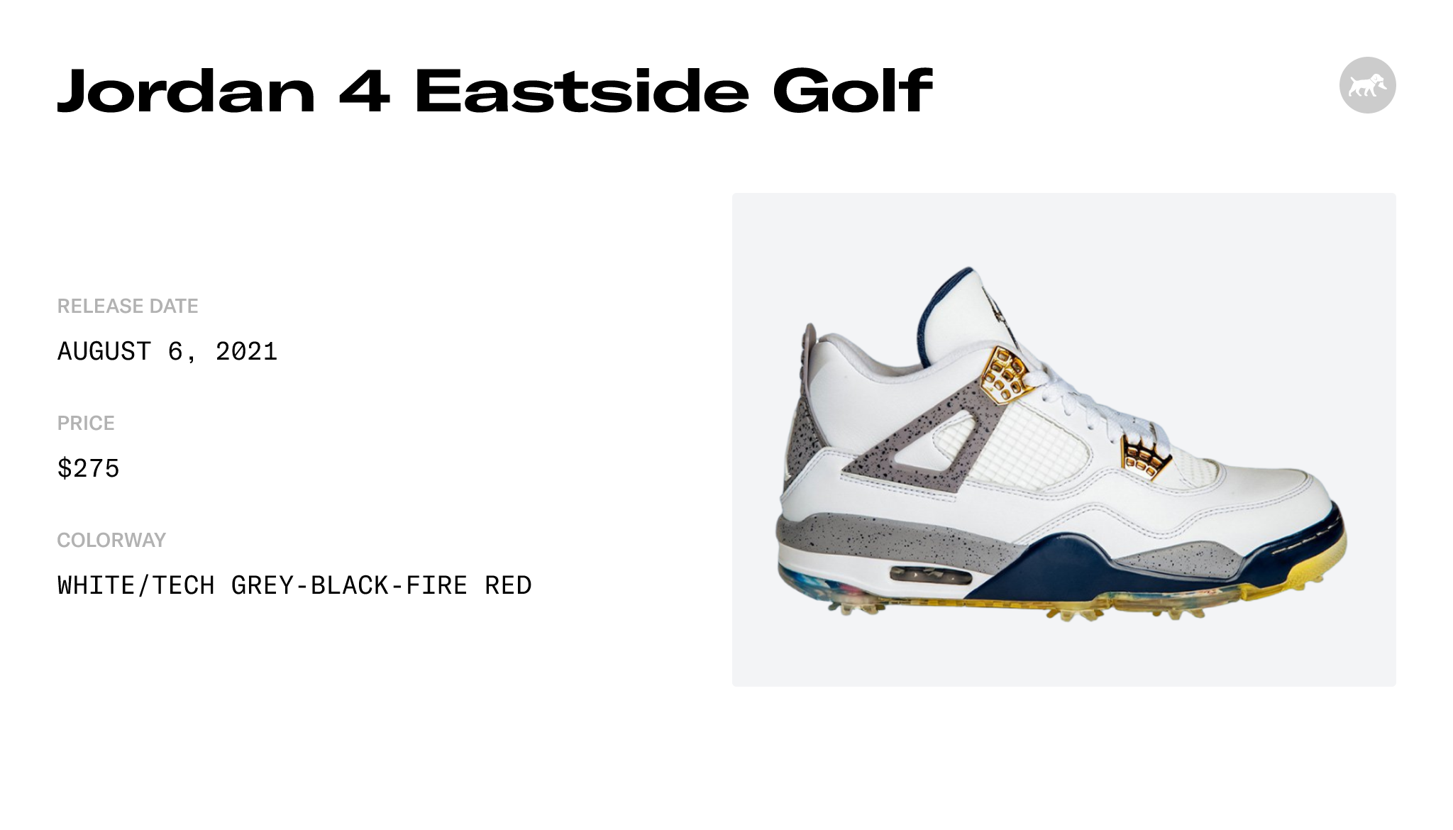 Jordan 4 Eastside Golf - ESGOLF Raffles & Where to Buy