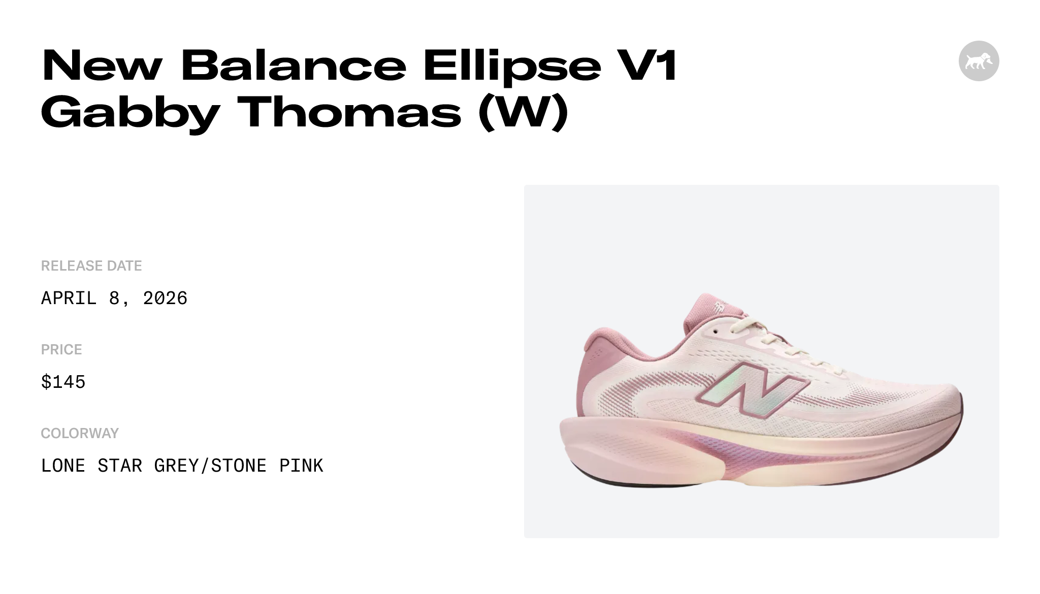 New Balance Ellipse V1 Gabby Thomas (W) - WELPS6J0 Release Info