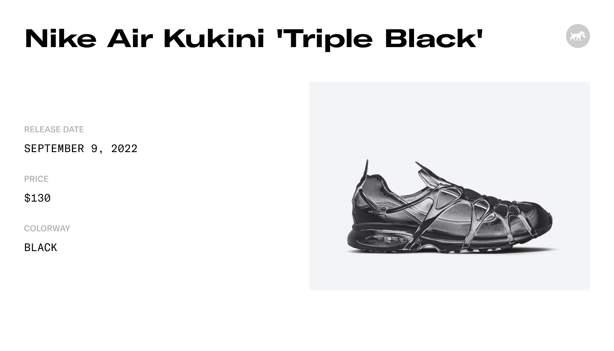 Nike Air Kukini 'Triple Black' - DV0659-001 Raffles & Where to Buy
