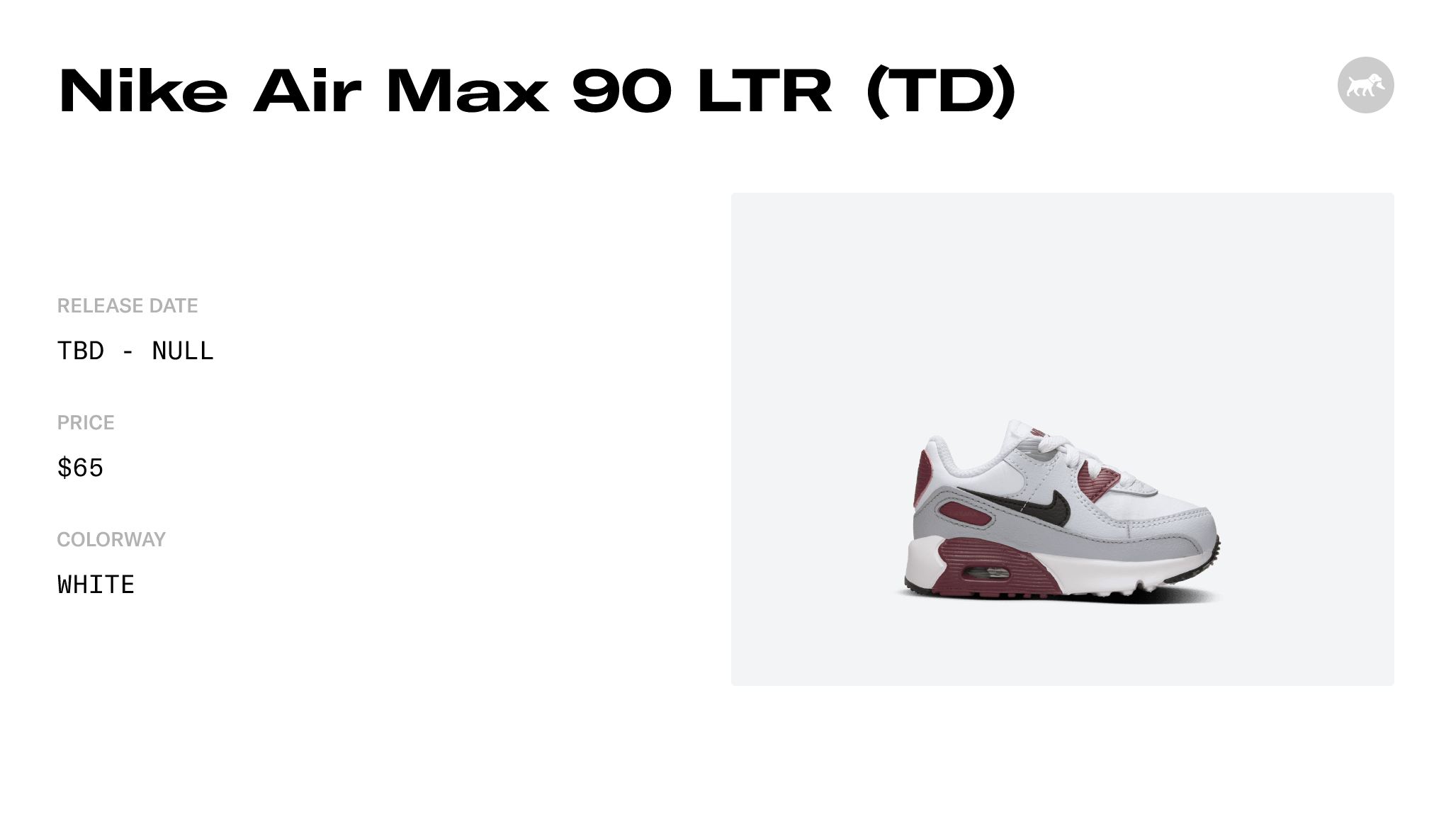 Nike Air Max 90 LTR (TD) - CD6868-125 Release Info