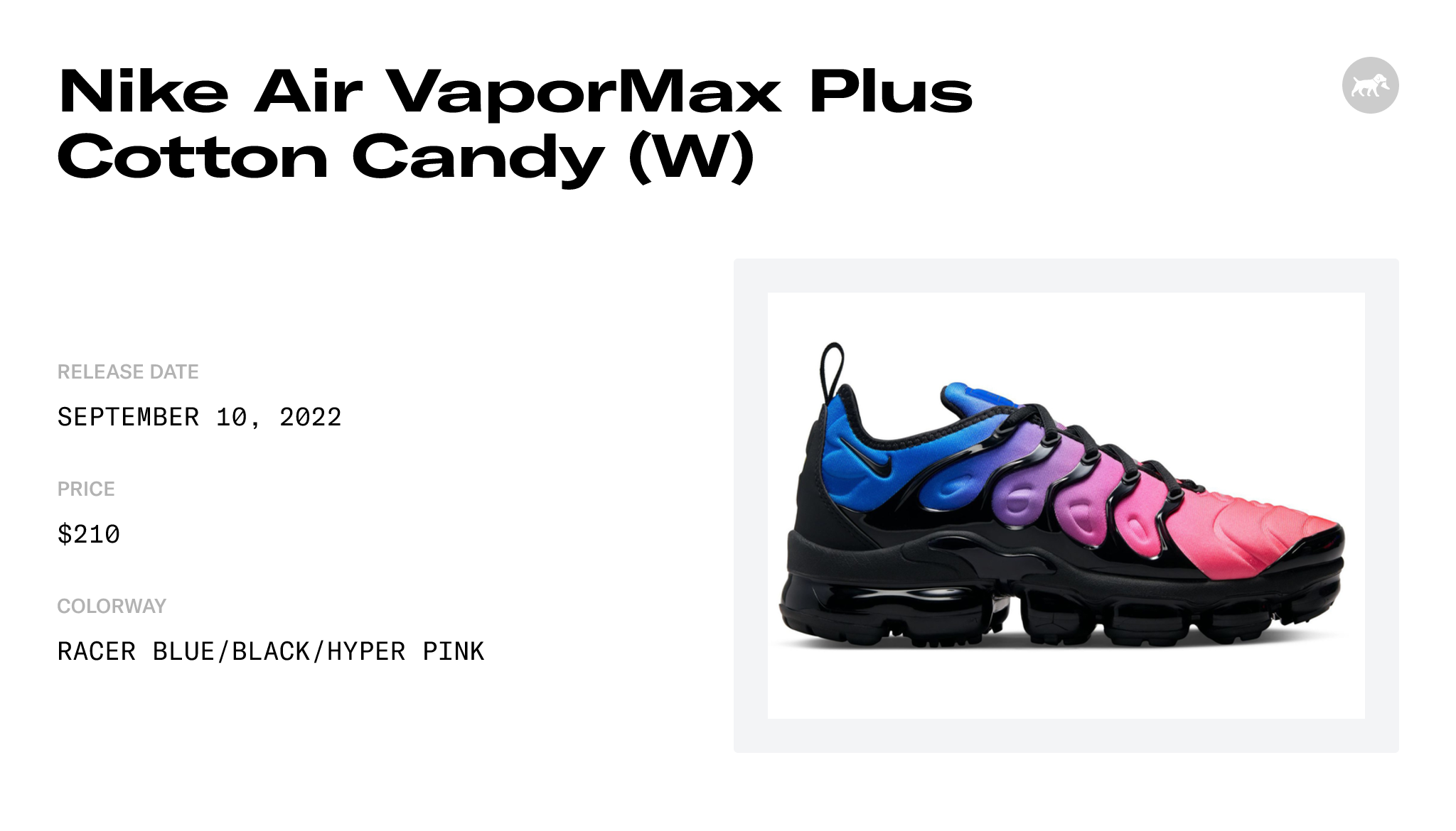vapormax plus cotton candy