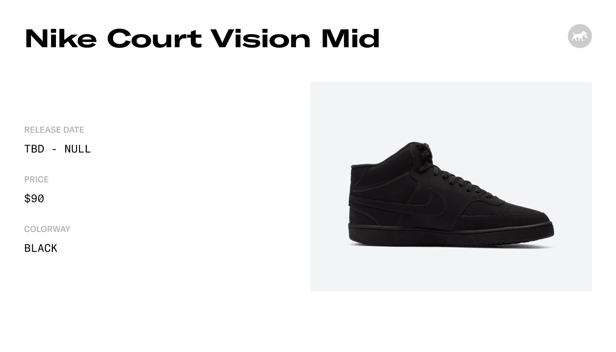Nike Court Vision Mid - CU6620-001 Release Date, Raffles & Where To Buy