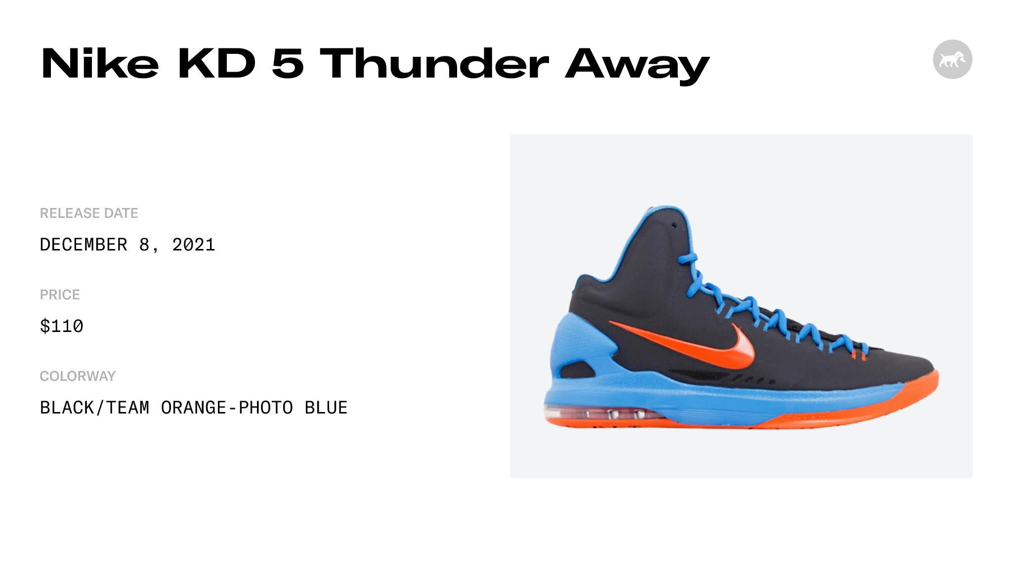 kd 5 thunder away