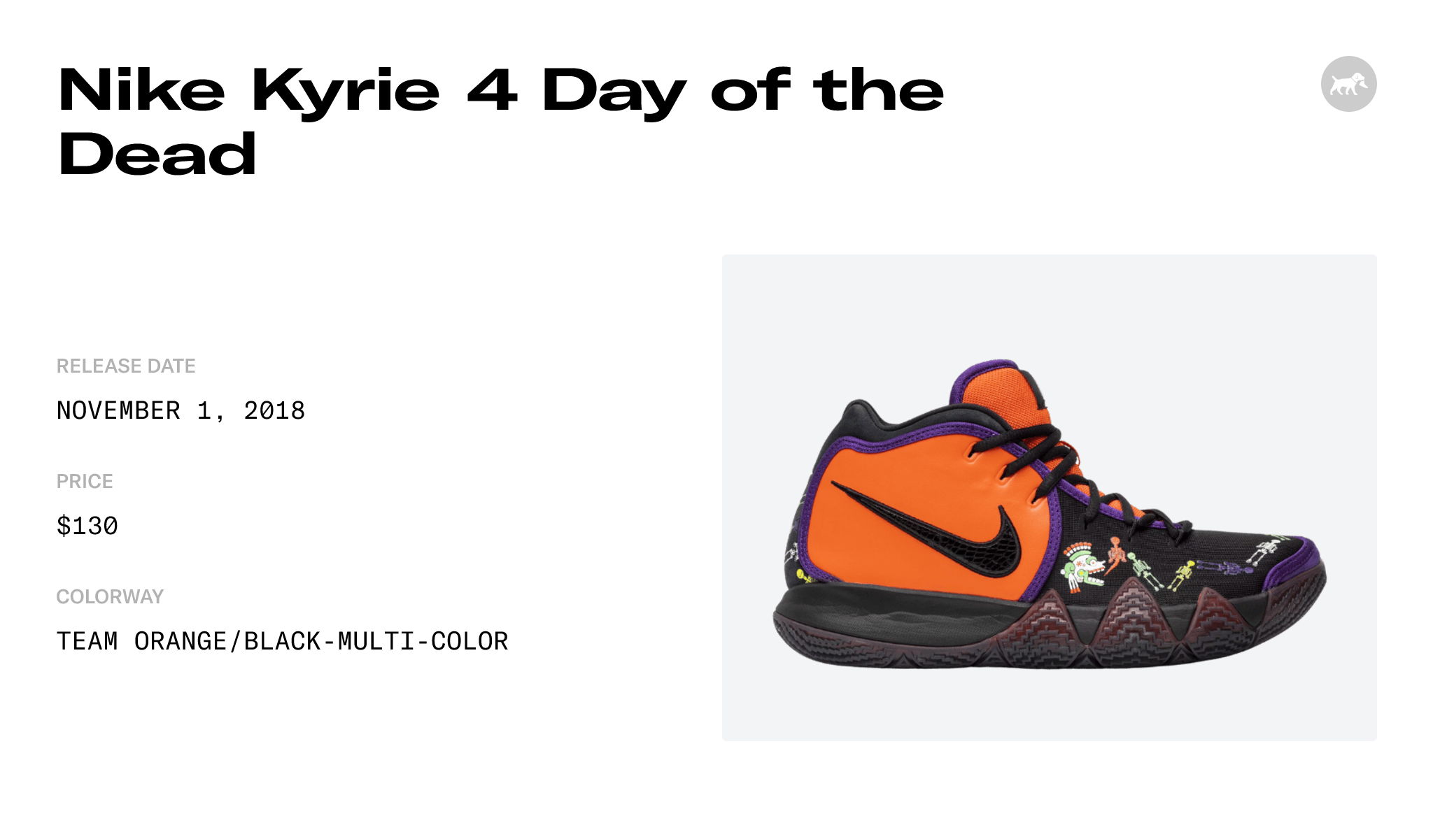 Nike Kyrie 4 Day of the Dead - CI0278-800 Raffles & Where to Buy