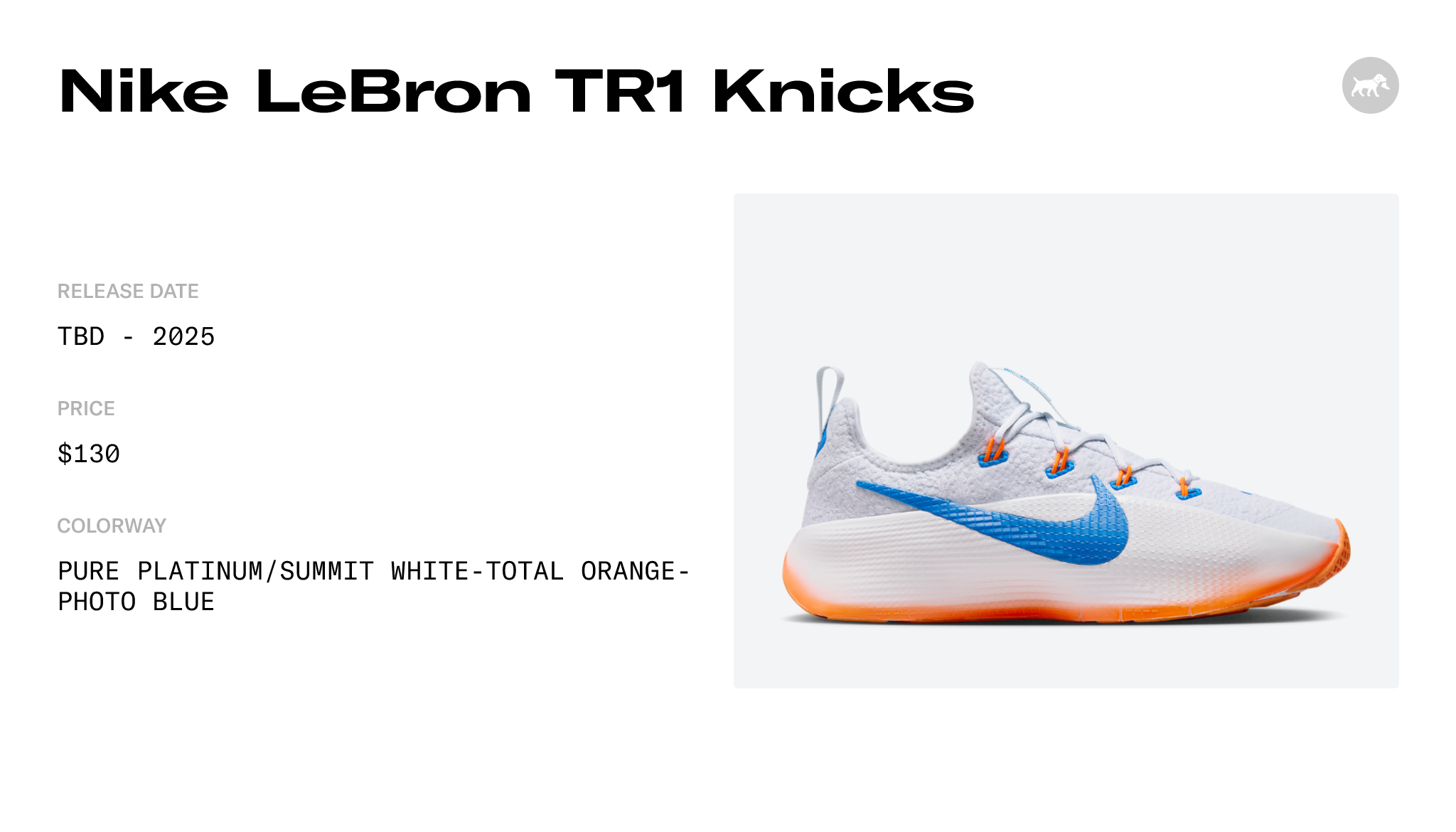 Nike LeBron TR1 Knicks - FJ6151-005 Release Date, Raffles & Where