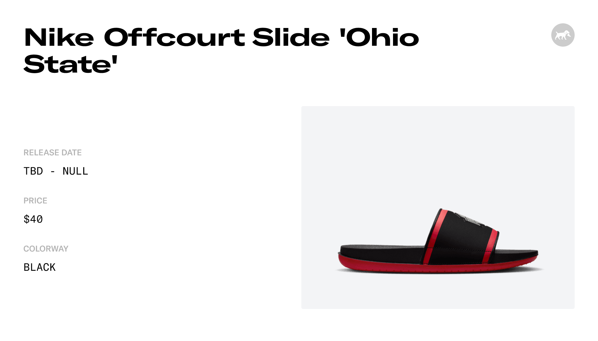Nike Offcourt Slide 'Ohio State' - DD0534-002 Release Info