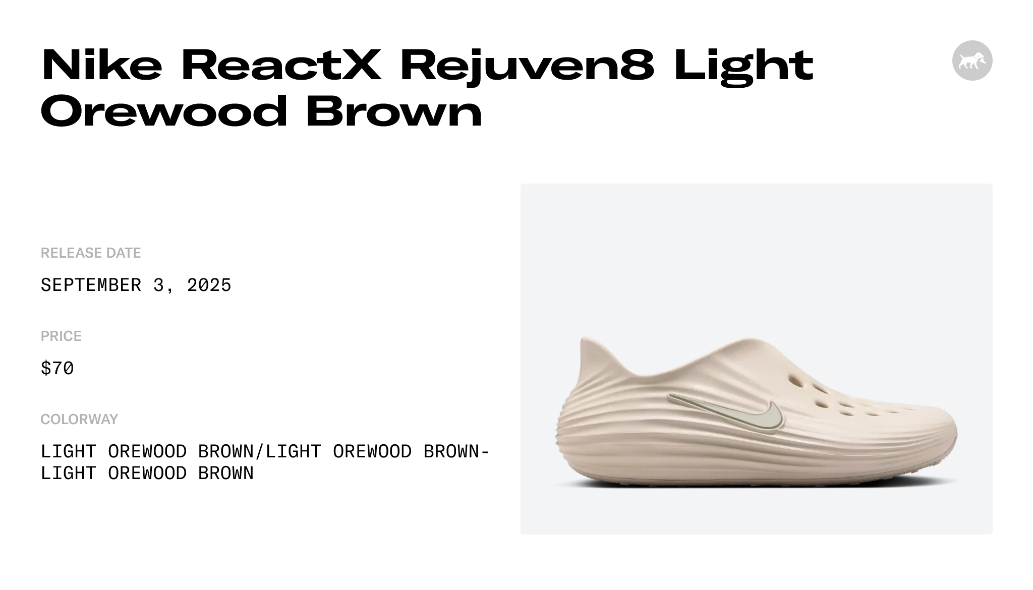 Men's ReactX Rejuven8 'Light Orewood Brown'