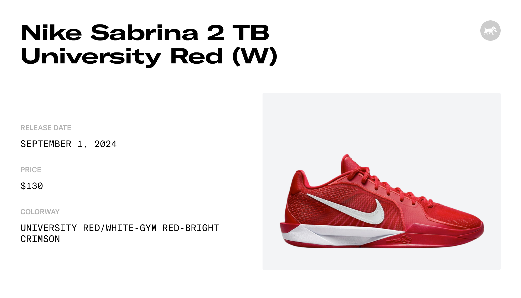 Nike Sabrina 2 TB University Red (W) - HF3234-600 Raffles & Where