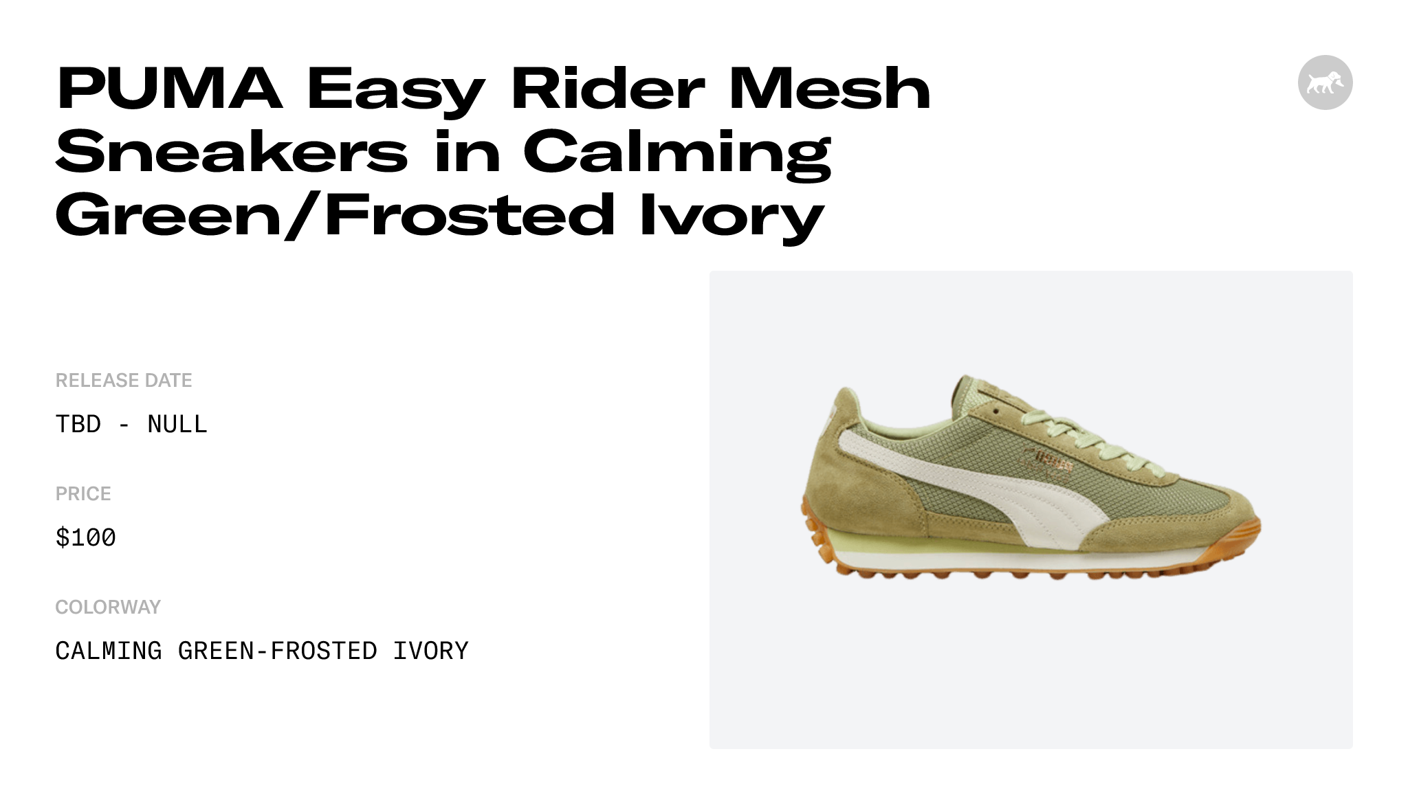 PUMA Easy Rider Mesh Sneakers in Calming Green/Frosted Ivory - 399662 ...