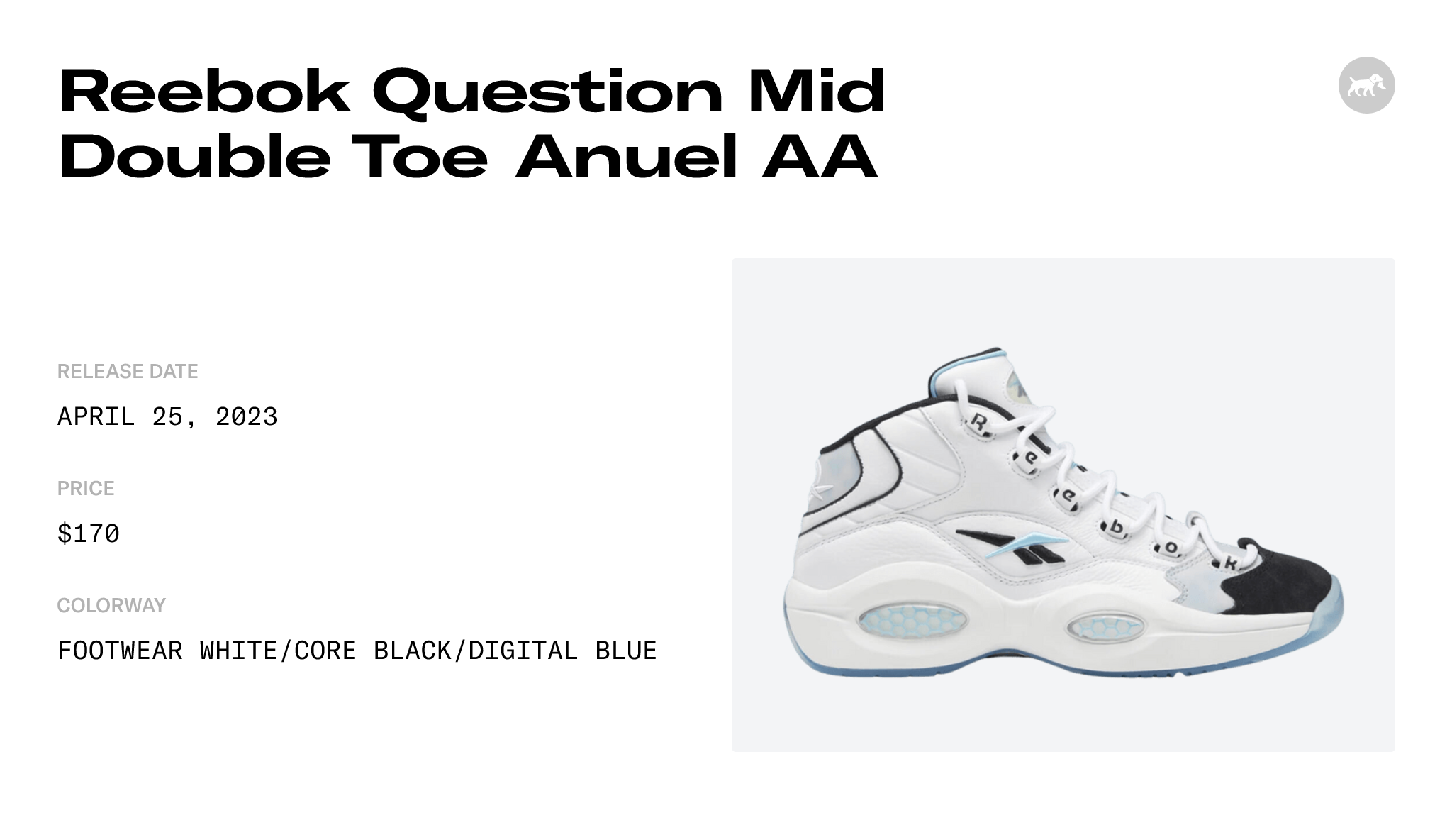 Reebok Question Mid Double Toe Anuel AA - IF7394 Raffles & Where to Buy