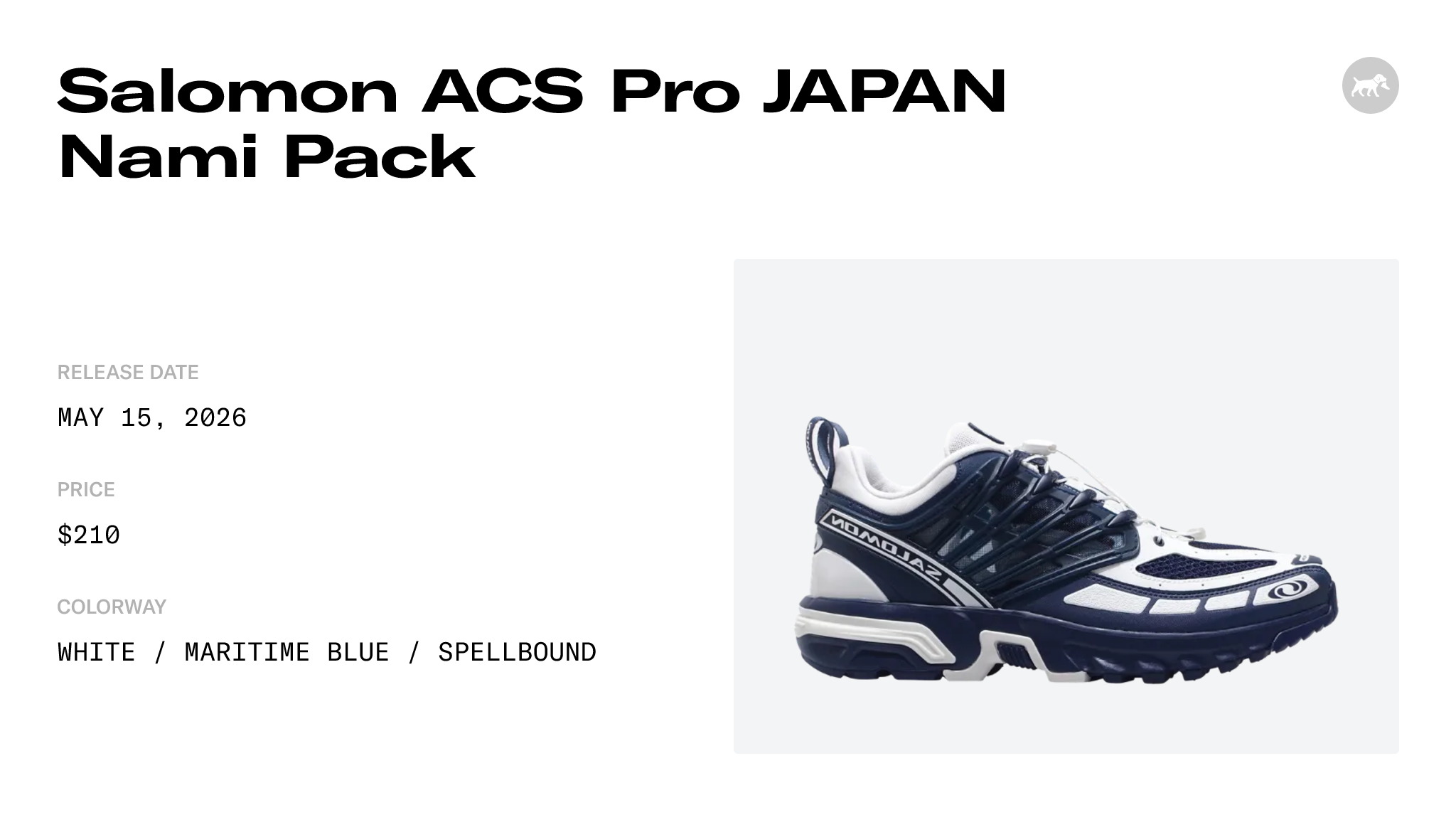 Salomon ACS Pro JAPAN Nami Pack - L45440500 Raffles & Where to Buy