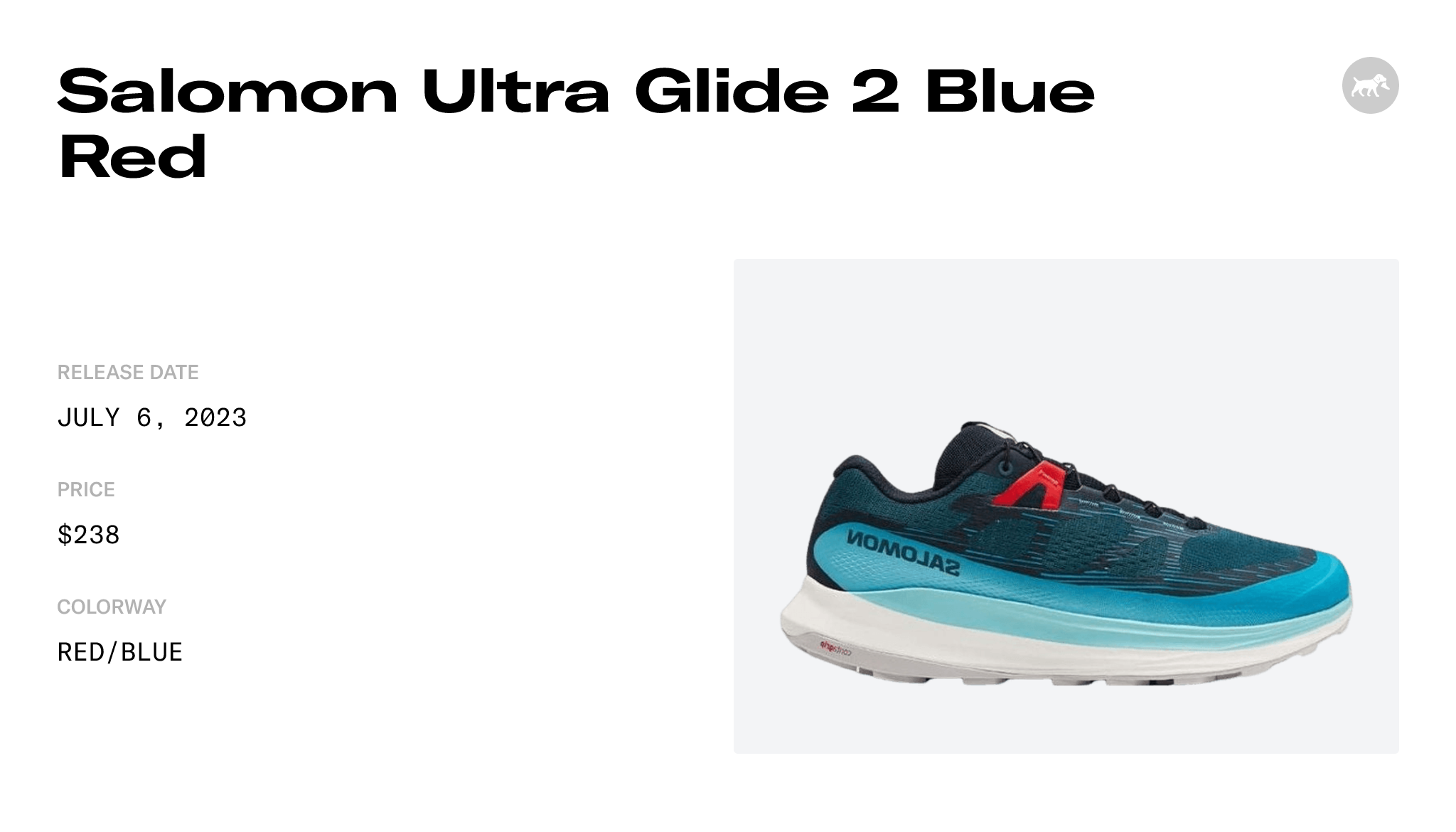 Salomon Ultra Glide 2 Blue Red - L47216300 Raffles & Where to Buy