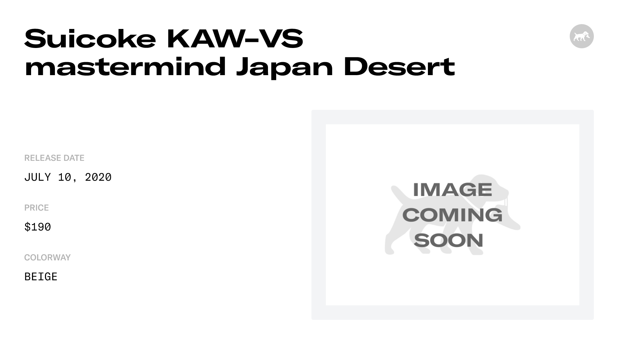Suicoke KAW-VS mastermind Japan Desert Raffles & Where to Buy