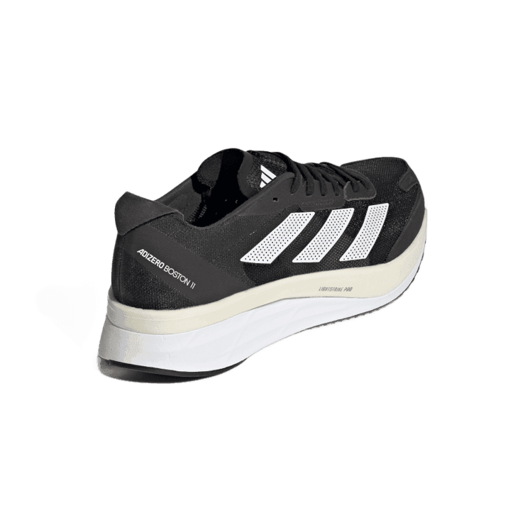 adidas Adizero Boston 11 Wide Shoes Core Black Angle 3