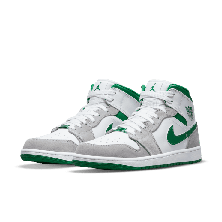 Jordan 1 Mid Grey Green Angle 2