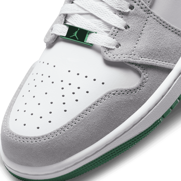 Jordan 1 Mid Grey Green Angle 4