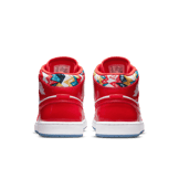 Jordan 1 Mid Barcelona Sweater Red Patent Angle 3