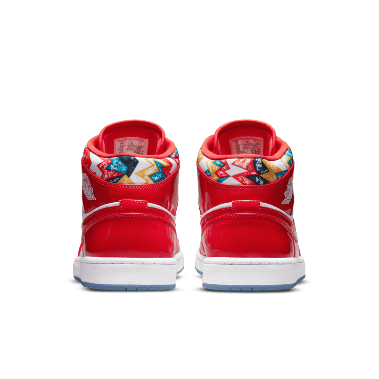 Jordan 1 Mid Barcelona Sweater Red Patent Angle 3