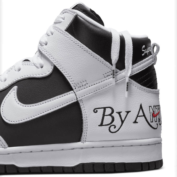 Nike SB Dunk High Supreme By Any Means Black Angle 38