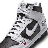 Nike SB Dunk High Supreme By Any Means Black Angle 28
