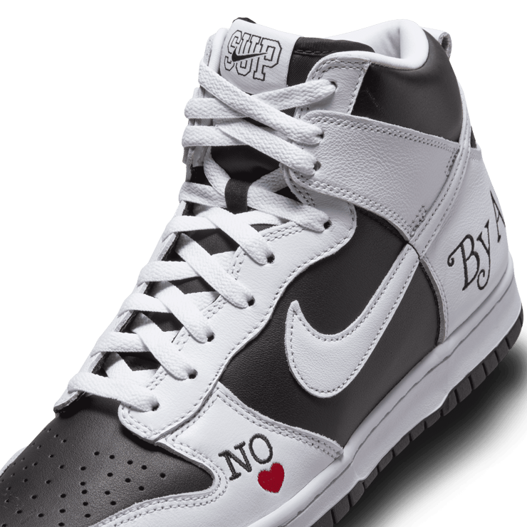 Nike SB Dunk High Supreme By Any Means Black Angle 30