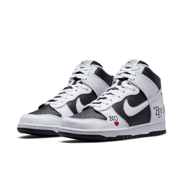 Nike SB Dunk High Supreme By Any Means Black Angle 11
