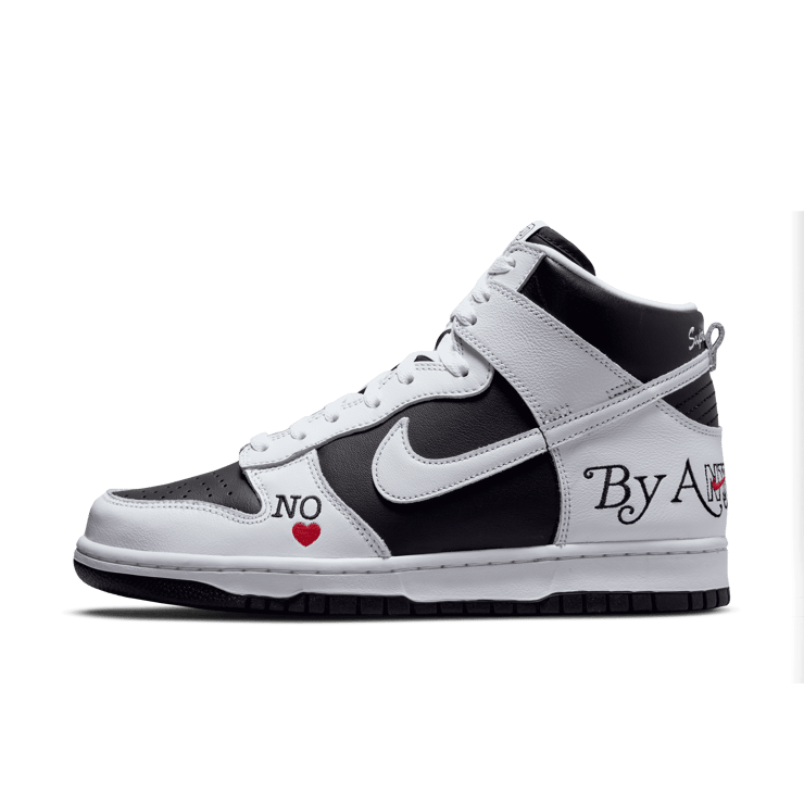 Nike SB Dunk High Supreme By Any Means Black Angle 20