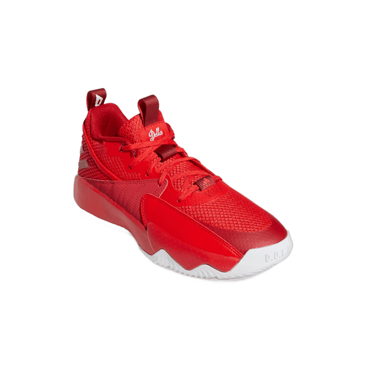 adidas Dame Certified Basketball Shoes Red Angle 2