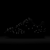 Nike Air Force 1 Low Swarovski Black (W) Angle 8