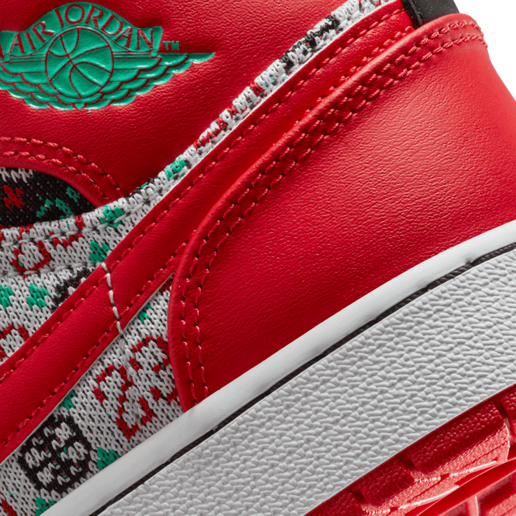 Jordan 1 Mid Ugly Christmas Sweater (GS) Angle 5