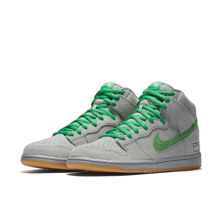 Nike SB Dunk High Silver Box Angle 2