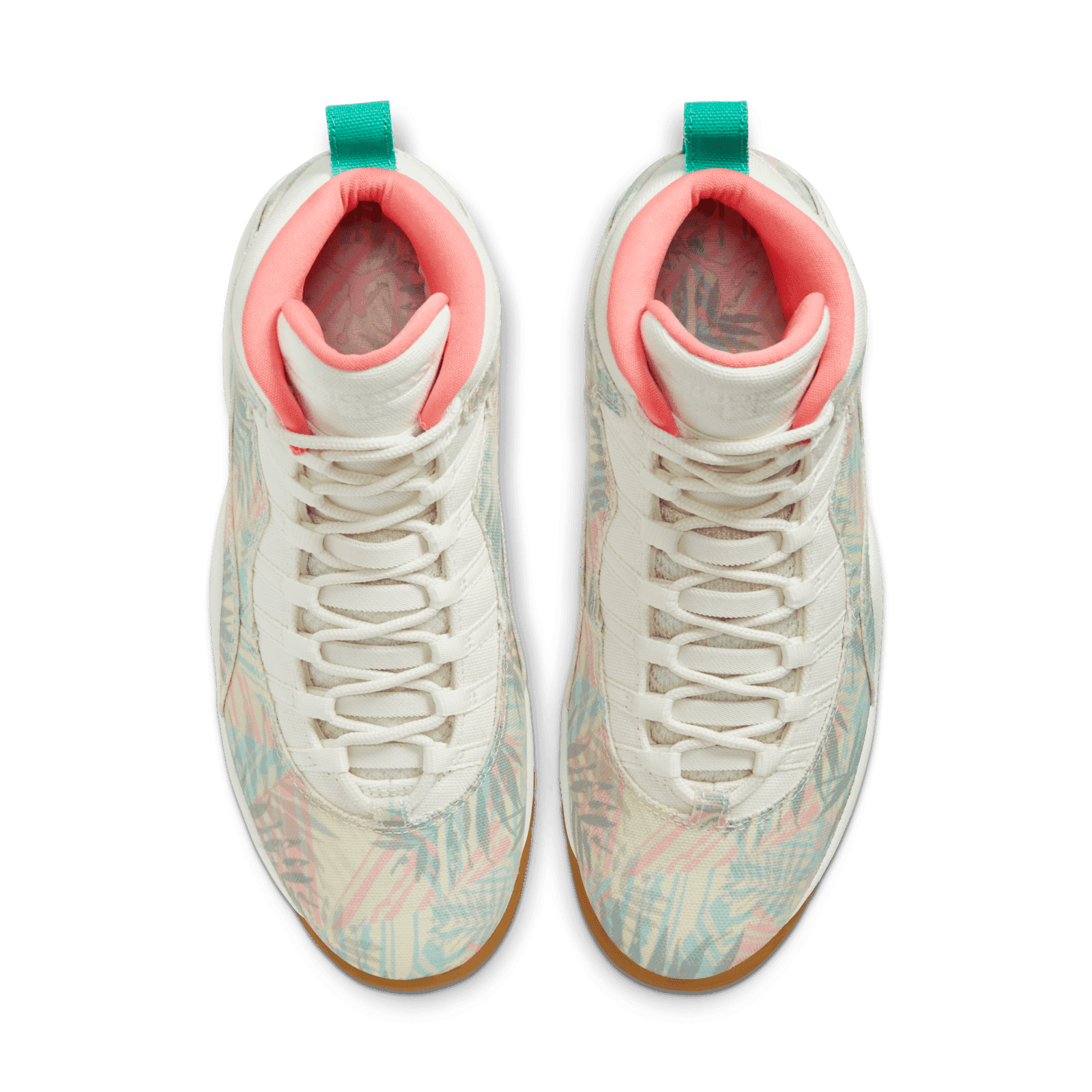 jordan 10 rainbow bottom