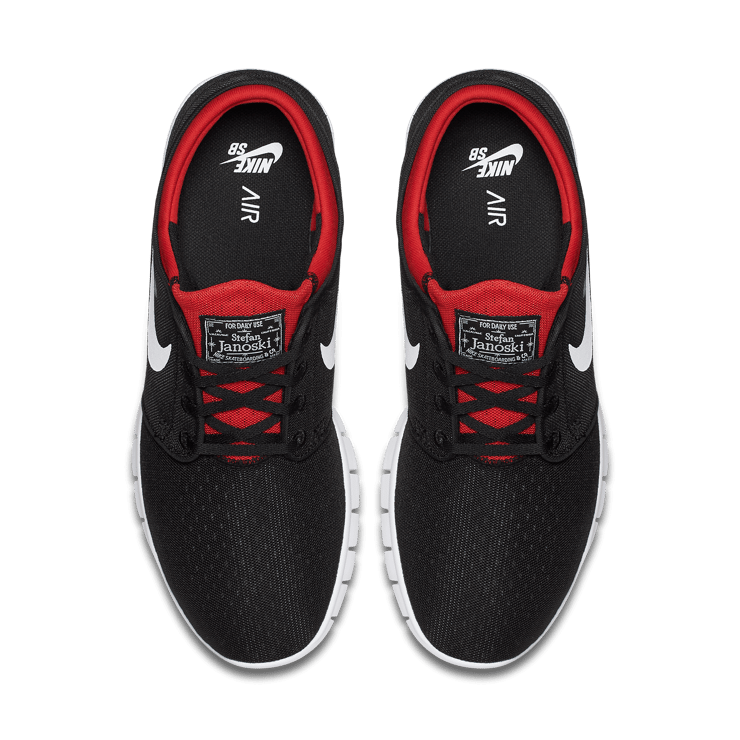 Nike SB Stefan Janoski Max Black University Red Angle 1