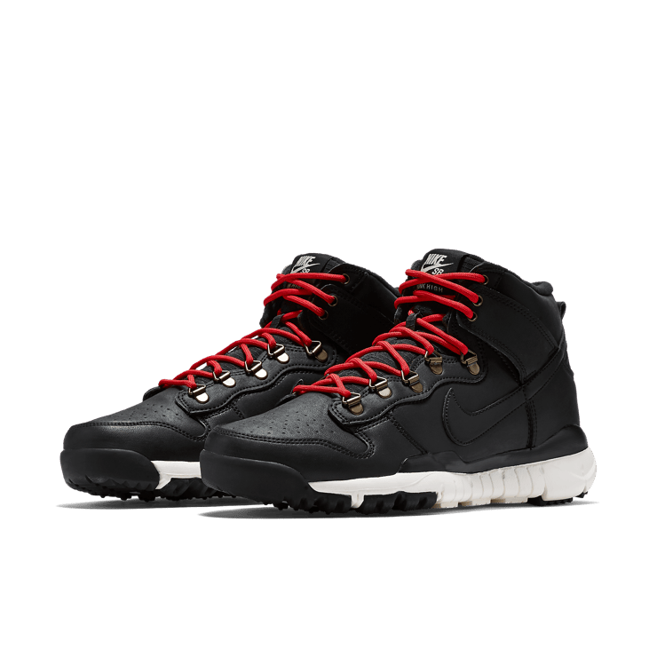 Nike SB Dunk High Boot Black Sail Angle 2