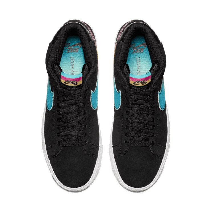 Nike SB Blazer Zoom Mid Lance Mountain 70s Black Angle 1