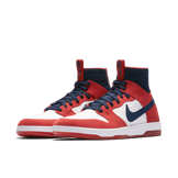 Nike SB Dunk High Elite Red Navy White Angle 2